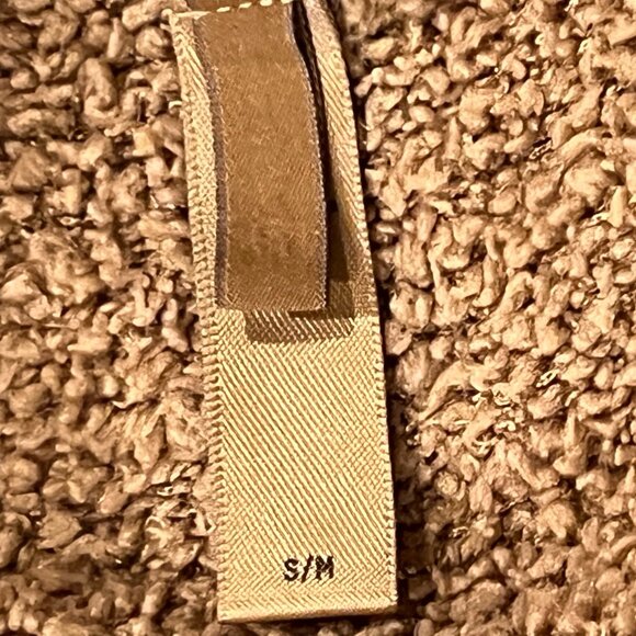 SKIMS Cozy Knit Cropped Pullover, Camel, S/M - Picture 5 of 9